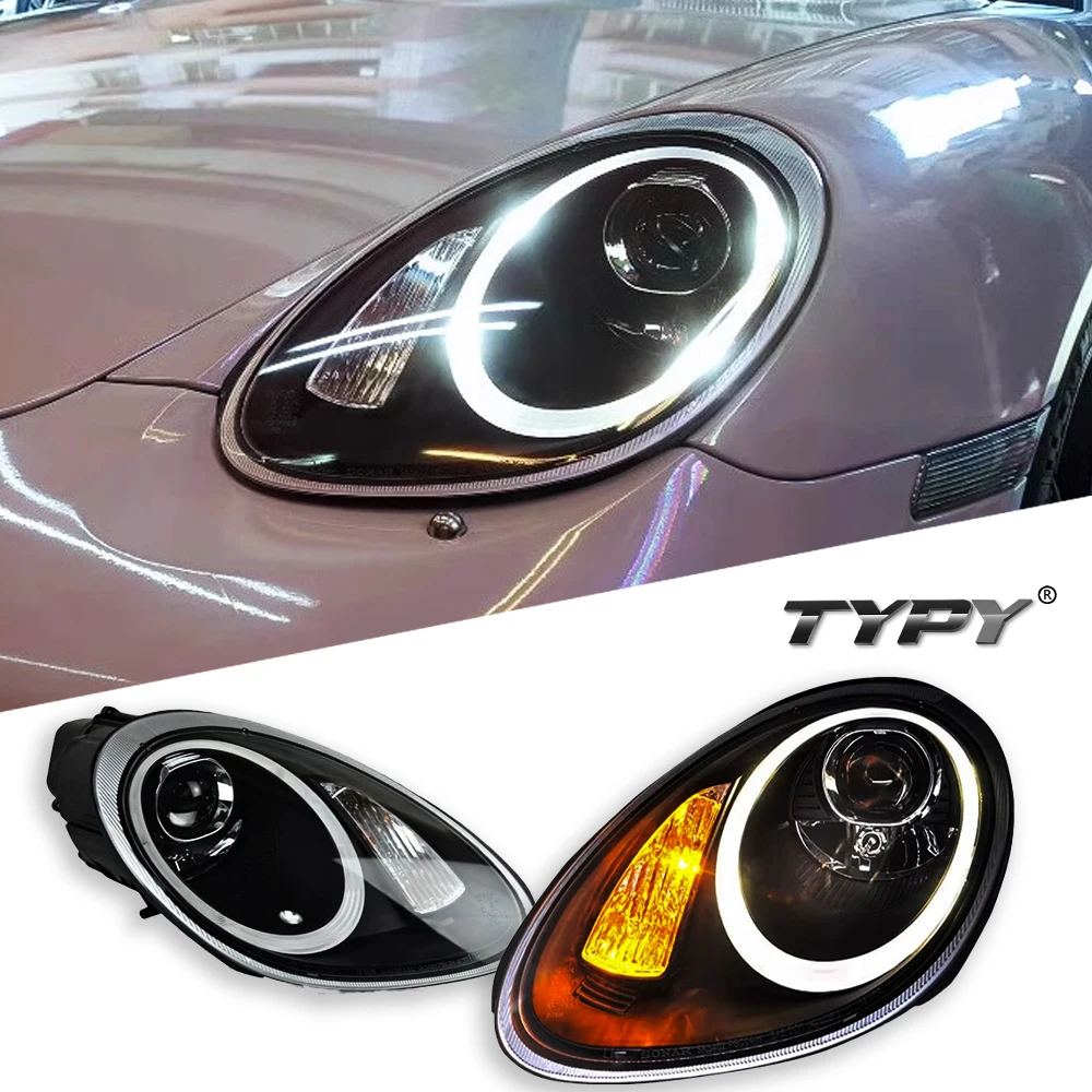 Автомобиль для Porsche Boxster Cayman 987, обновленная фара 2005-2008, модифицированная новая светодиодная фара с динамическим указателем поворота, автоаксессуары
Автомобиль для Porsche Boxster Cayman 987, обновленная фара 2005-2008, модифицированная новая светодиодная фара с динамическим указателем поворота, автоаксессуары