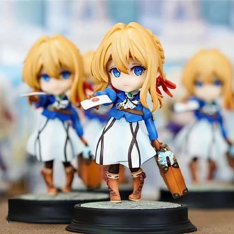 Аниме милые фиолетовые вечные садовые фигурки Q версия Violet Evergarden фигурки героев 17 см коллекция ПВХ настольная модель игрушки
Аниме милые фиолетовые вечные садовые фигурки Q версия Violet Evergarden фигурки героев 17 см коллекция ПВХ настольная модель игрушки