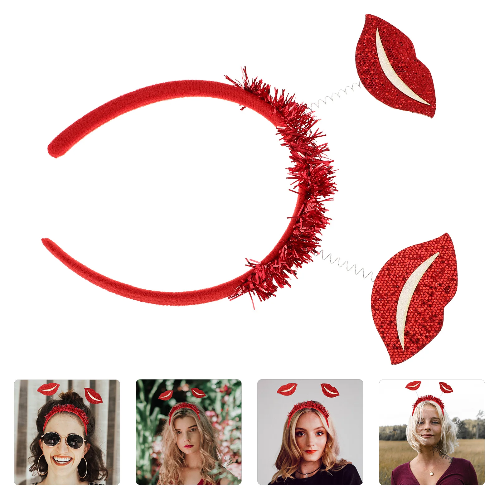 Red Lip Headband Valentine's Day Wedding Party Headband Romantic Hair Accessories Lightweight Comfortable Adjustable Fit
Red Lip Headband Valentine's Day Wedding Party Headband Romantic Hair Accessories Lightweight Comfortable Adjustable Fit