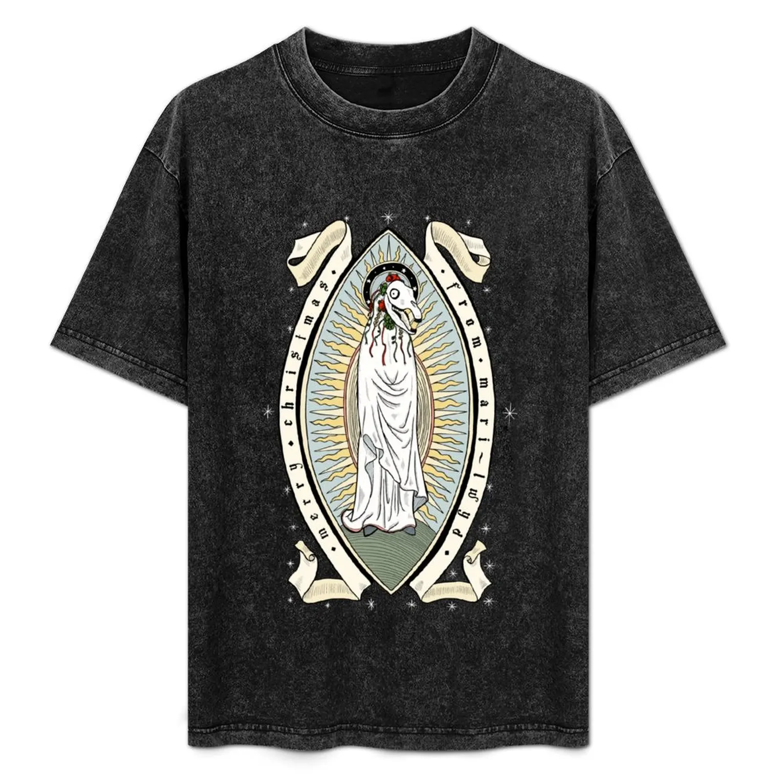 Mari Lwyd T-Shirt Basic Simple Casual Short Sleeve Tee
Mari Lwyd T-Shirt Basic Simple Casual Short Sleeve Tee