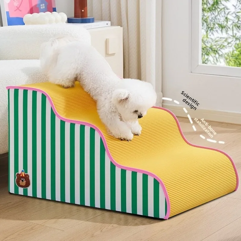 Pet Stairs Wave Shaped Pet Stair Dog Steps Ramp Multi Step Ladder Elderly Small Dogs Non Slip Pet Bed Stairs Pet Staircase
Pet Stairs Wave Shaped Pet Stair Dog Steps Ramp Multi Step Ladder Elderly Small Dogs Non Slip Pet Bed Stairs Pet Staircase