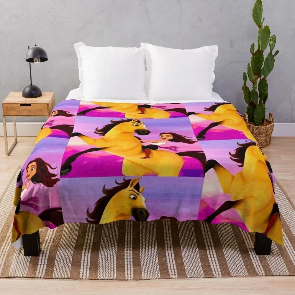 Lucky Prescott, Spirit, cartoon, 2021, the indomitable, steed, Stallion of the Cimarron Throw Blanket
Lucky Prescott, Spirit, cartoon, 2021, the indomitable, steed, Stallion of the Cimarron Throw Blanket
