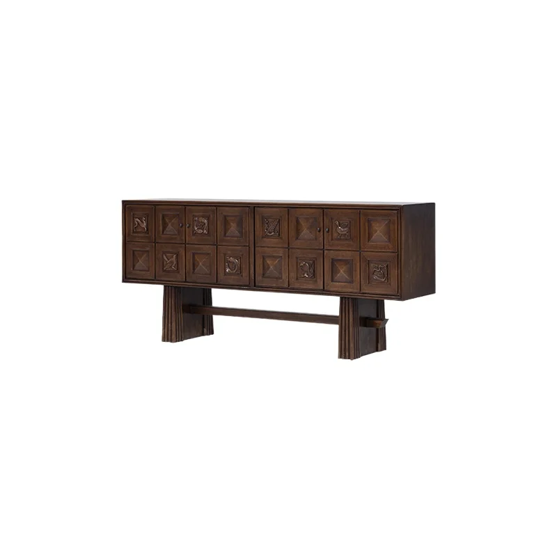 Retro relief side cabinet, rubber solid wood large-capacity cabinet storage cabinet wine cabinet
Retro relief side cabinet, rubber solid wood large-capacity cabinet storage cabinet wine cabinet