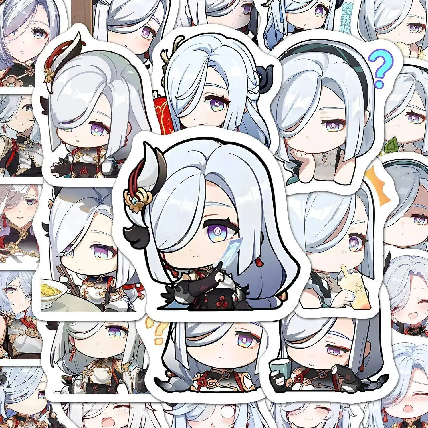 60Pcs Shenhe Genshin Impact Anime Student Stickers Decoration Acg Laptop Phone Suitcase Notebook Label Stationery Sticker
60Pcs Shenhe Genshin Impact Anime Student Stickers Decoration Acg Laptop Phone Suitcase Notebook Label Stationery Sticker