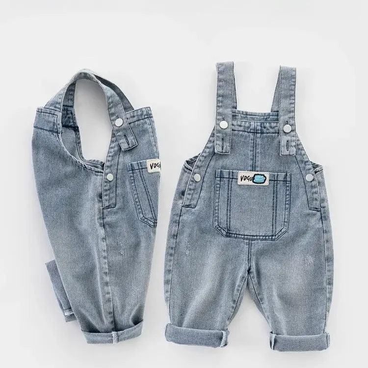 Children Denim Overalls New Spring and Autumn Children Baby Suspender Pants Stylish Straight Leg Pants Boys Loose Pants
Children Denim Overalls New Spring and Autumn Children Baby Suspender Pants Stylish Straight Leg Pants Boys Loose Pants