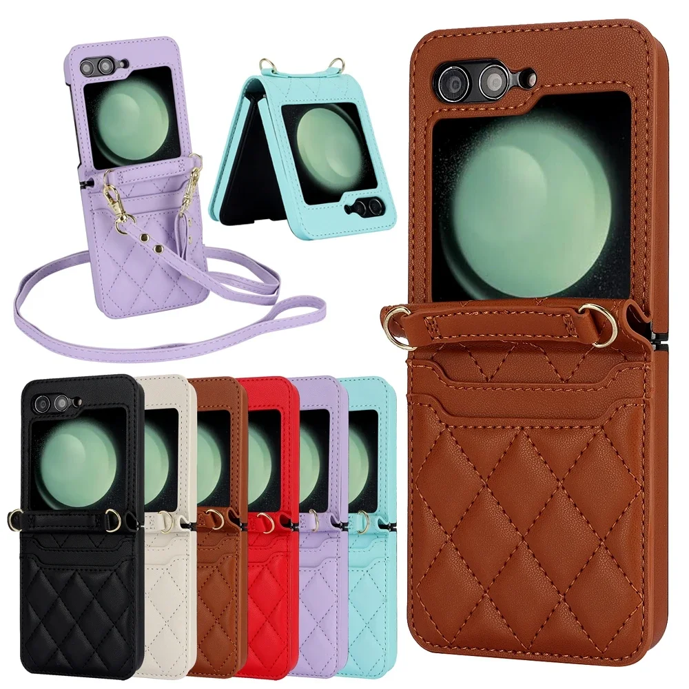 Lanyard Leather Wallet Case Shockproof Flip Case For Samsung Galaxy Z Flip 6 5 4 3 Cover Cards Bag Crossbody Shell
Lanyard Leather Wallet Case Shockproof Flip Case For Samsung Galaxy Z Flip 6 5 4 3 Cover Cards Bag Crossbody Shell