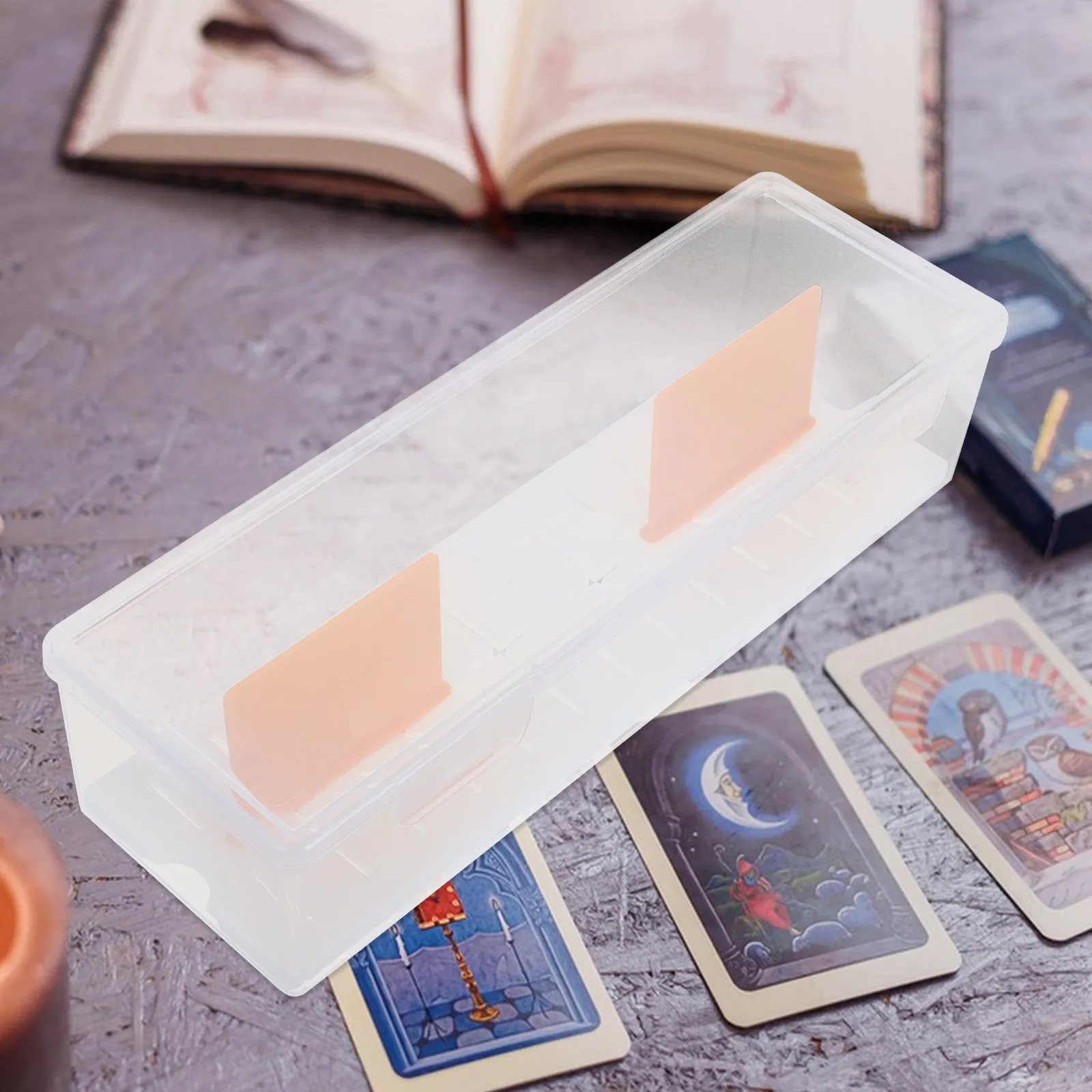 Transparent Card Storage Box with Lid Dividers Clear Organizer for Trading Playing Sports Card Deck Cases Storage Solution
Transparent Card Storage Box with Lid Dividers Clear Organizer for Trading Playing Sports Card Deck Cases Storage Solution