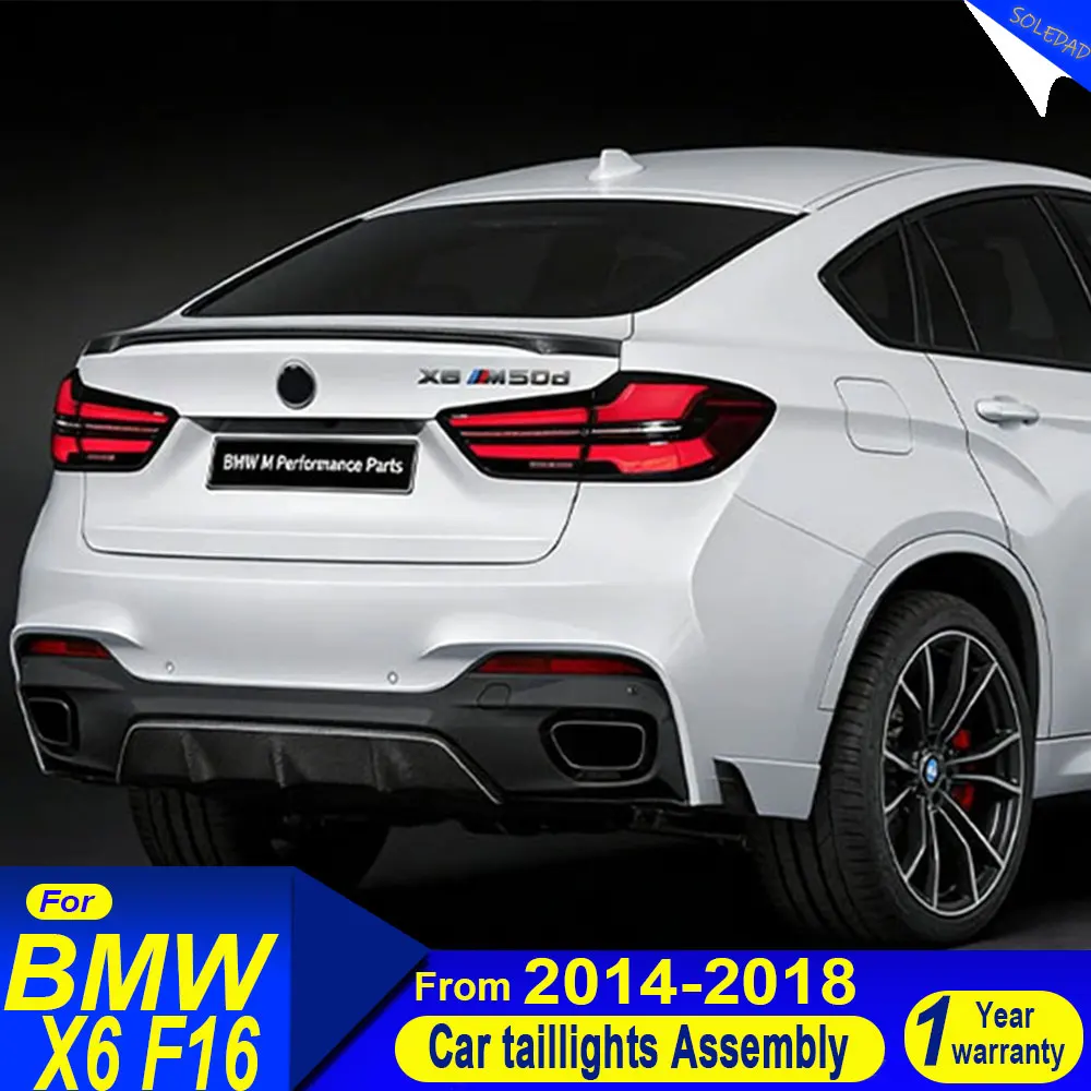 Car Styling Taillight for BMW X6 F16 LED TailLight 2014-2018 F16 Rear Fog Brake Turn Signal Lamp Automotive Accessories tool
Car Styling Taillight for BMW X6 F16 LED TailLight 2014-2018 F16 Rear Fog Brake Turn Signal Lamp Automotive Accessories tool