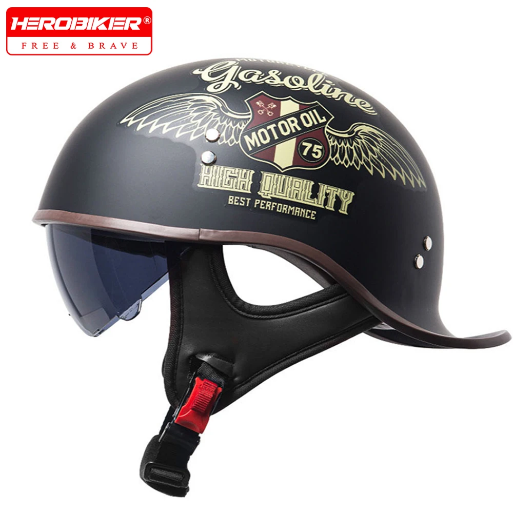 Motorcycle Helmet Retro Motorbike Half Helmet Scooter Men Women Summer Sunscreen Motorbike Half Helme
Motorcycle Helmet Retro Motorbike Half Helmet Scooter Men Women Summer Sunscreen Motorbike Half Helme