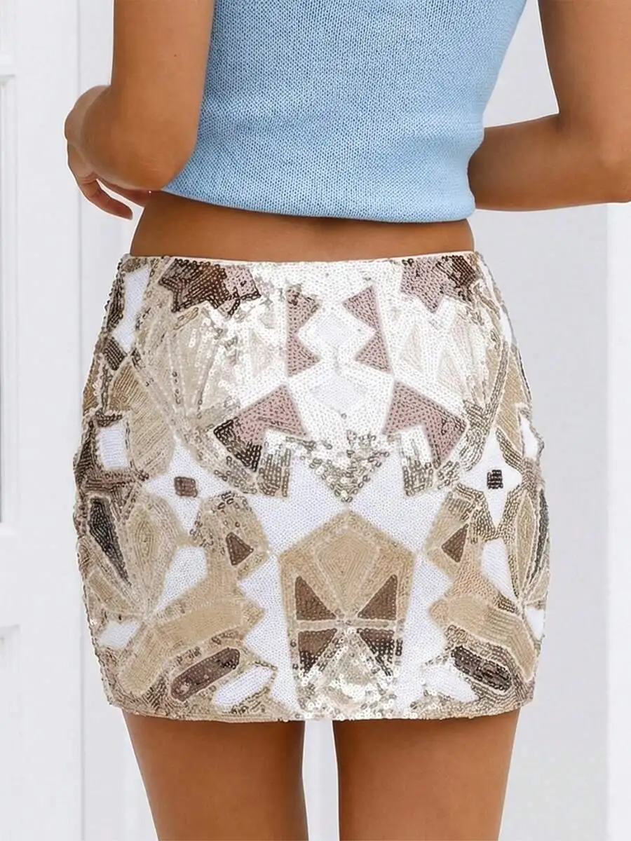 Womens Sequined Mini Skirt Casual Sparkly A-Line Mid Rise Summer
Womens Sequined Mini Skirt Casual Sparkly A-Line Mid Rise Summer