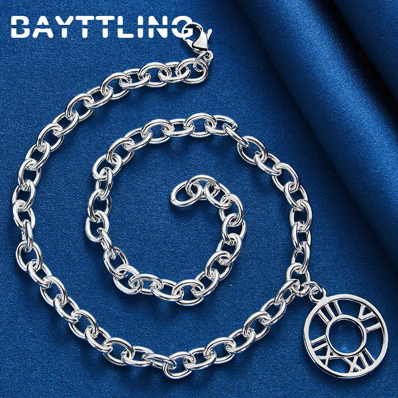 Men'S 925 Sterling Silver Jewelry 18 Inches Circular Pendant Necklace For Fashion Women'S Wedding Engagement Party Gift
Men'S 925 Sterling Silver Jewelry 18 Inches Circular Pendant Necklace For Fashion Women'S Wedding Engagement Party Gift
