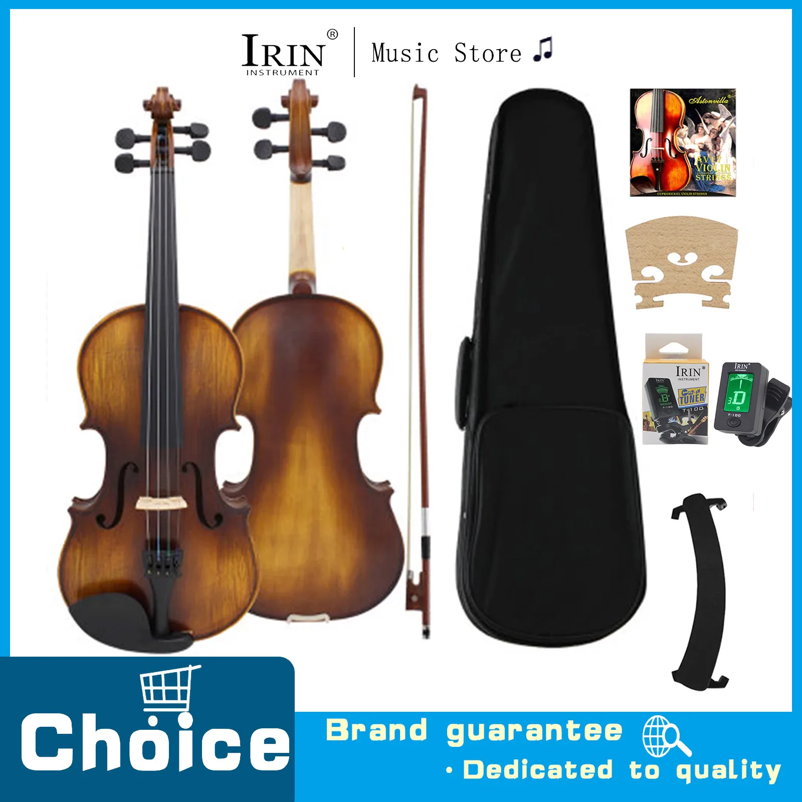 4/4 Violin Natural Color Spruce Maple Plucked Instrument Boutique Violin With Cloth Box Bow Suitable For Performance Use
4/4 Violin Natural Color Spruce Maple Plucked Instrument Boutique Violin With Cloth Box Bow Suitable For Performance Use