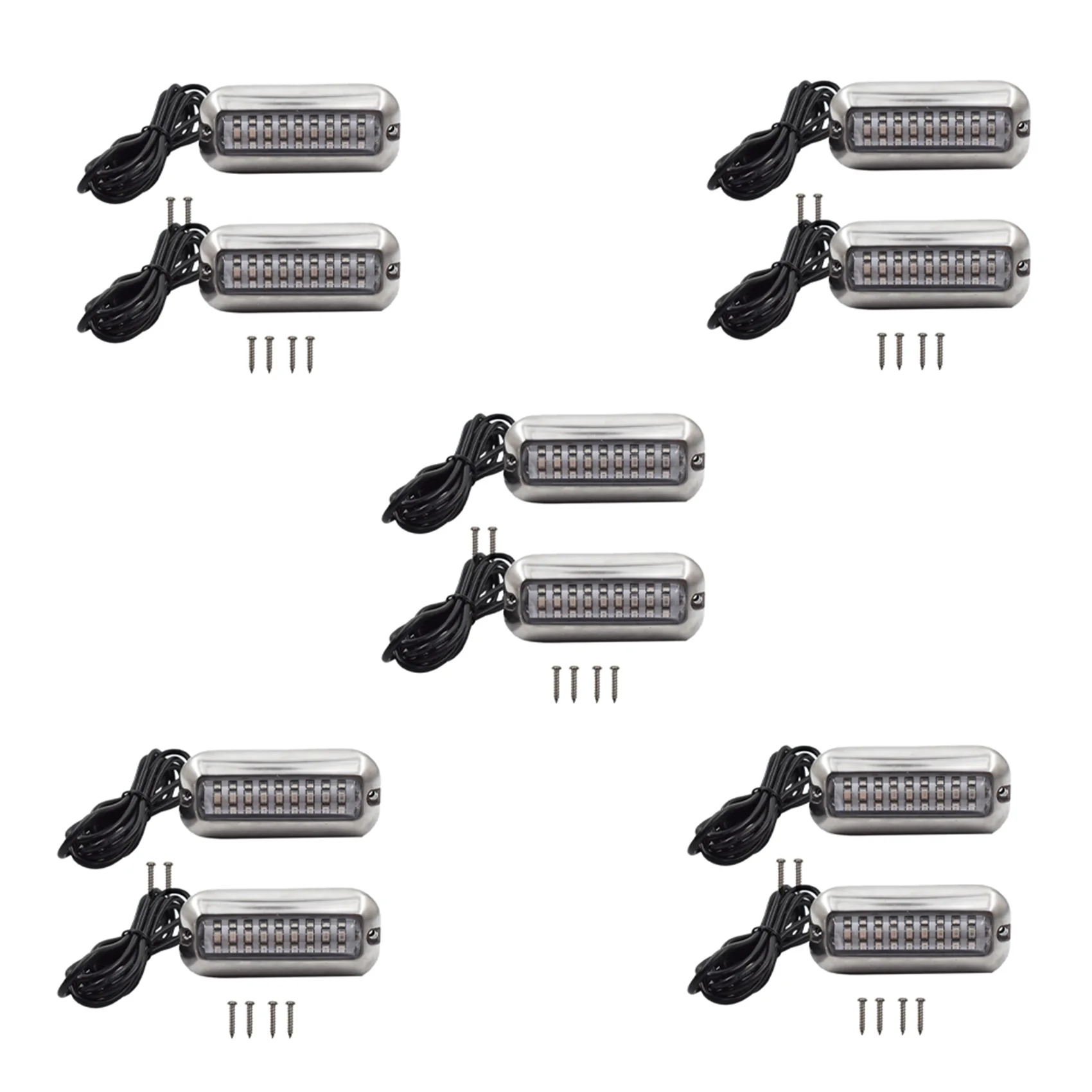 Rare 10Pcs 27 Blue LED Stainless Lights Underwater Pontoon For Marine Boat Transom
Rare 10Pcs 27 Blue LED Stainless Lights Underwater Pontoon For Marine Boat Transom