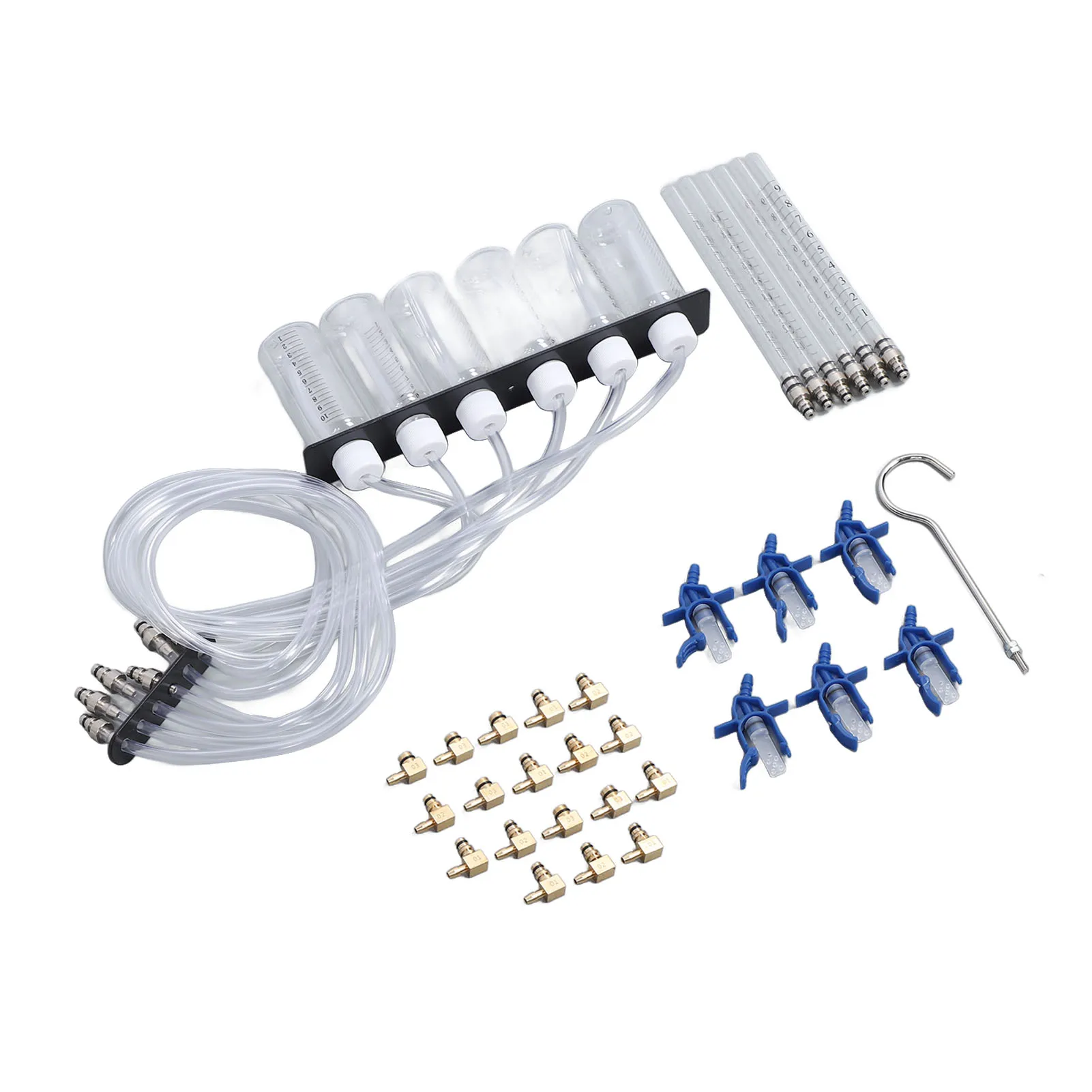 Diesel Injector Flow Test Kit - Multifunctional Heavy-Duty Common Rail Fuel Tester Set with Universal Adaptor 
Diesel Injector Flow Test Kit - Multifunctional Heavy-Duty Common Rail Fuel Tester Set with Universal Adaptor