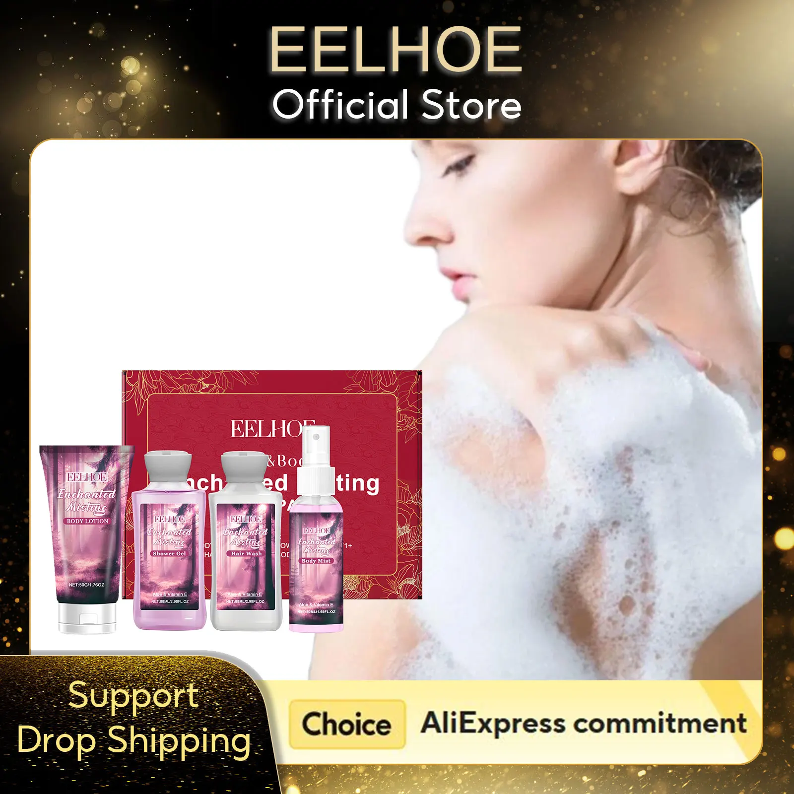 Skincare Products Set Improve Skin Elasticity Deep Hydration Smooth Body Mist Perfume Body Cleanser Skin Care for All Skin Types
Skincare Products Set Improve Skin Elasticity Deep Hydration Smooth Body Mist Perfume Body Cleanser Skin Care for All Skin Types