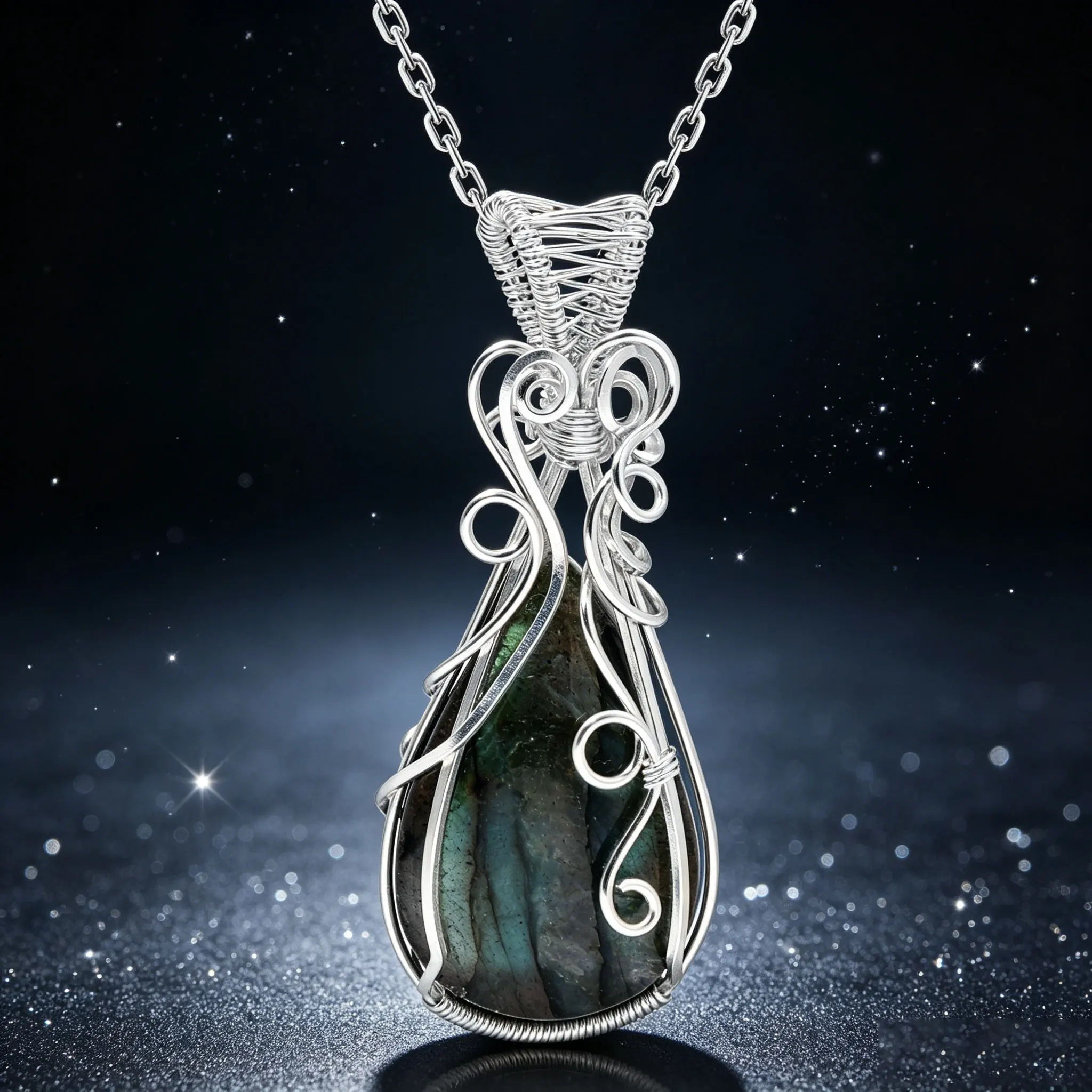 Women Labradorite Rainbow Gemstone Pendant Copper Wire Wrapped Labradorite Jewelry Labradorite Necklace With Chain and Box
Women Labradorite Rainbow Gemstone Pendant Copper Wire Wrapped Labradorite Jewelry Labradorite Necklace With Chain and Box