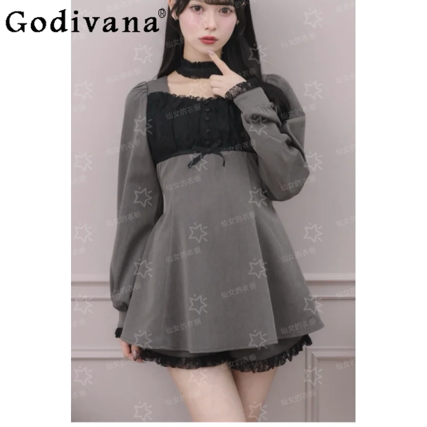 Japanese Sweet Women's Dress Suit Spring New 2026 Ladies Slim-Fit Elegant Long Sleeve Top and Shorts 2-piece Set Clothes
Japanese Sweet Women's Dress Suit Spring New 2026 Ladies Slim-Fit Elegant Long Sleeve Top and Shorts 2-piece Set Clothes