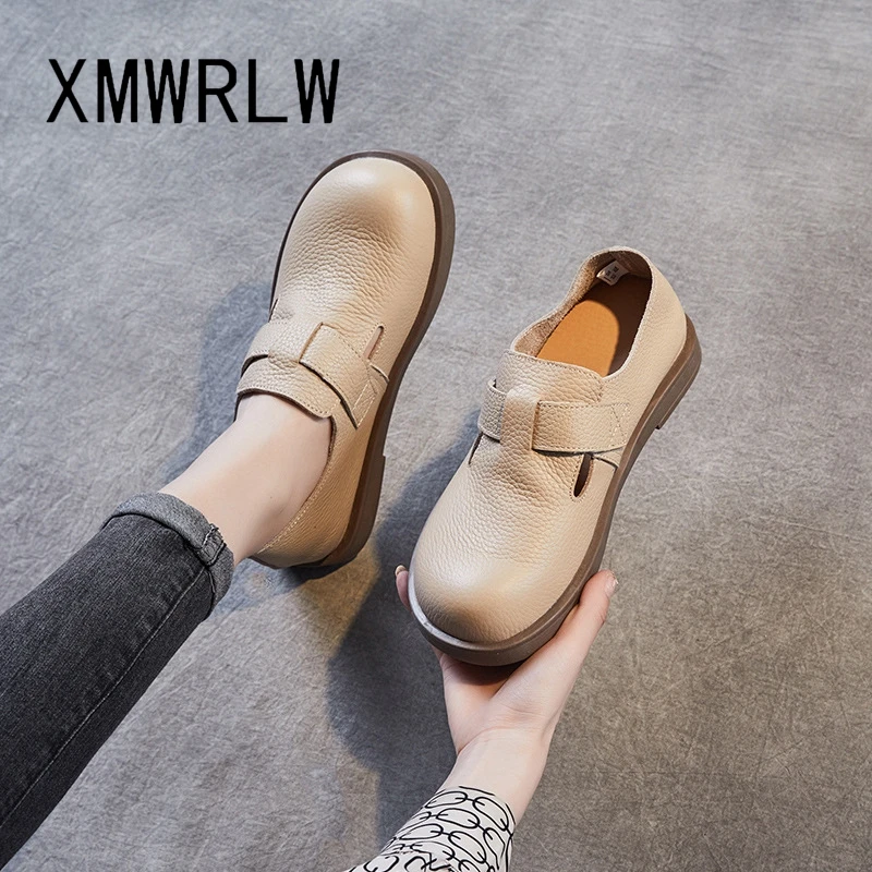 XMWRLW Women's Flat Shoes 2023 Spring Summer Genuine Leather Ladies Handmade Shoes Women Loafers Non-Slip Retro Style Loafers
XMWRLW Women's Flat Shoes 2023 Spring Summer Genuine Leather Ladies Handmade Shoes Women Loafers Non-Slip Retro Style Loafers
