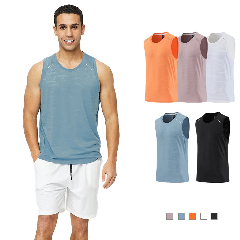 Men's Quick Dry Breathable Sleeveless T-Shirt Round Neck Fitness Singlets Sport Vest Clothing for Men Tank Top Muscle Undershirt
Men's Quick Dry Breathable Sleeveless T-Shirt Round Neck Fitness Singlets Sport Vest Clothing for Men Tank Top Muscle Undershirt