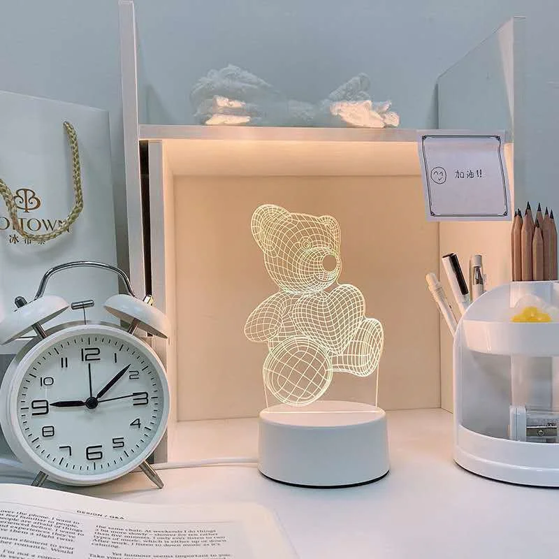3D Acrylic LED Night Lamp USB Operated - for Birthday & Valentine's Day Room Makeover
3D Acrylic LED Night Lamp USB Operated - for Birthday & Valentine's Day Room Makeover