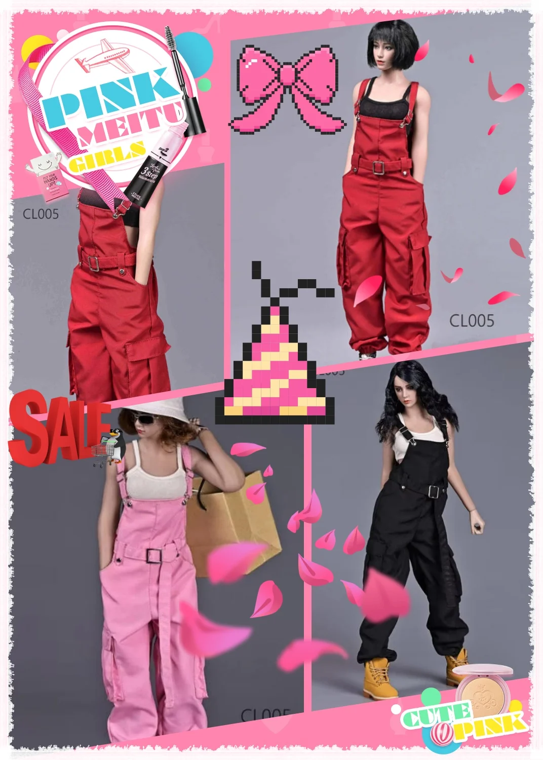 CHILI 1/6 Scale Sports Vest Casual Overalls Workwear Loose Ankle Pants Set For 12inchs Female Action Figure Body Model
CHILI 1/6 Scale Sports Vest Casual Overalls Workwear Loose Ankle Pants Set For 12inchs Female Action Figure Body Model