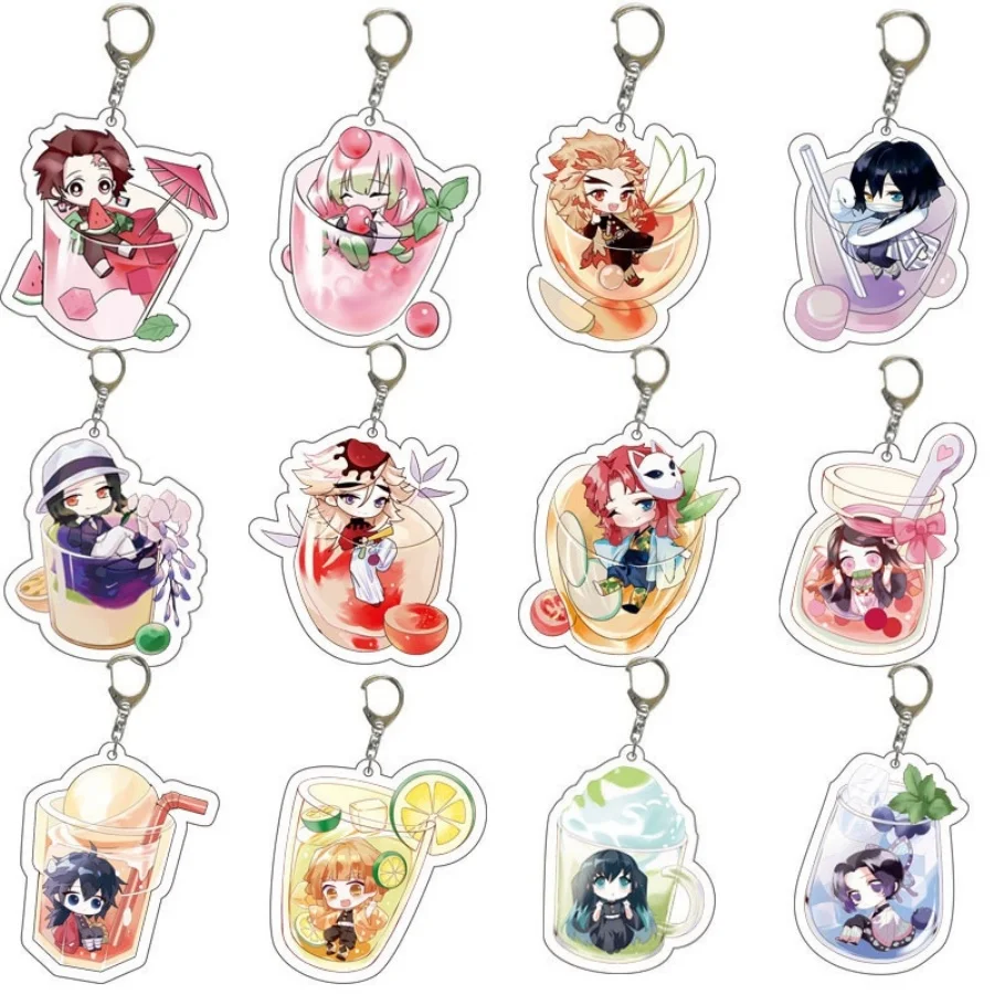 16pcs Demon Slayer Kimetsu no Yaiba Keychain Tanjiro Nezuko Acrylic Cartoon Pattern Key Ring Backpack Pendant Anime Gift
16pcs Demon Slayer Kimetsu no Yaiba Keychain Tanjiro Nezuko Acrylic Cartoon Pattern Key Ring Backpack Pendant Anime Gift