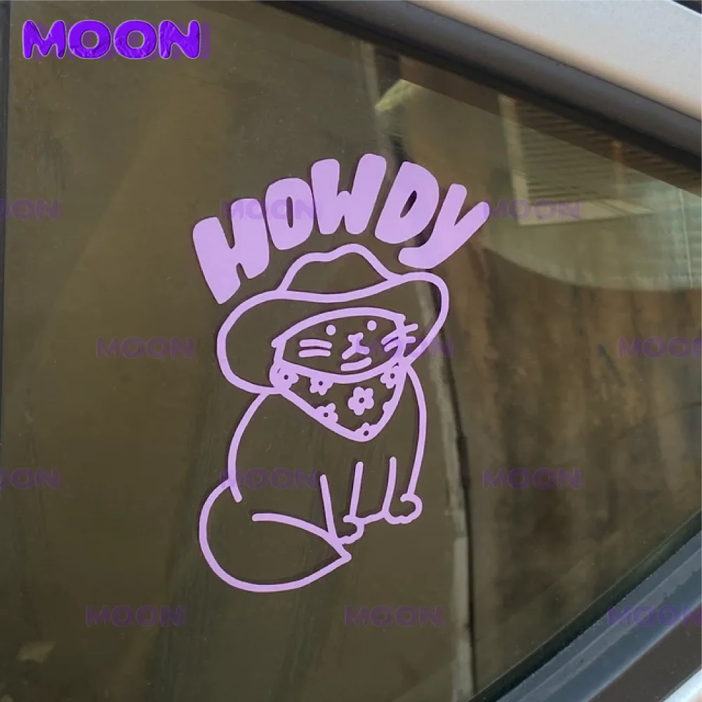 Funny Car Decals Howdy Cute Cats Car Window Decals Laptop Computer Decals Automatic Waterproof Vinyl Accessories Decoration
Funny Car Decals Howdy Cute Cats Car Window Decals Laptop Computer Decals Automatic Waterproof Vinyl Accessories Decoration