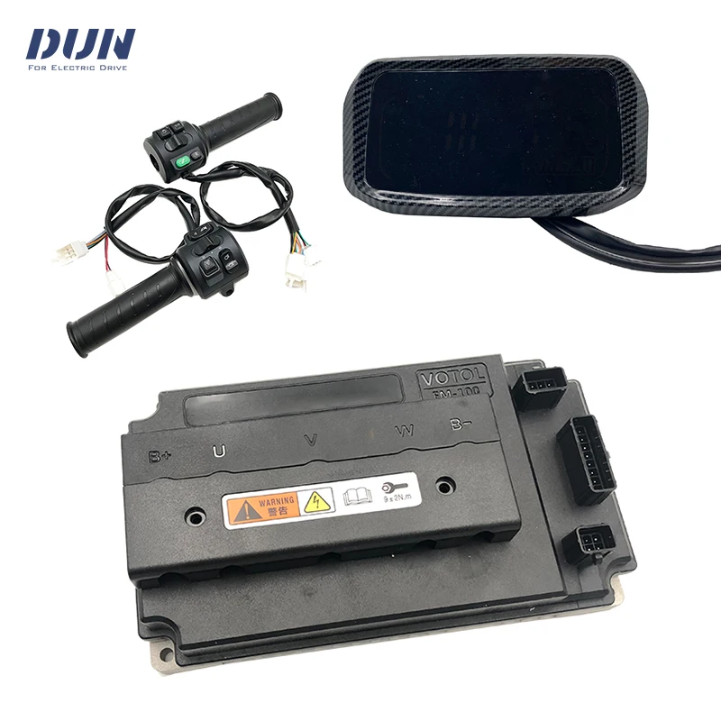 VOTOL EM100 Brushless DC 100A Peak 330A Controller with N7 Display and Throttle Match 4000W Motor Power
VOTOL EM100 Brushless DC 100A Peak 330A Controller with N7 Display and Throttle Match 4000W Motor Power