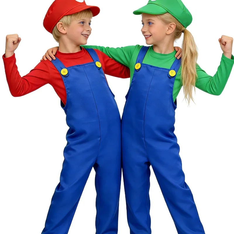 2026 Game Super Maria Hat Top Jumpsuit Beard Gloves Suit Boys Girls Halloween Cosplay Costume Theme Party Role Playing Set
2026 Game Super Maria Hat Top Jumpsuit Beard Gloves Suit Boys Girls Halloween Cosplay Costume Theme Party Role Playing Set
