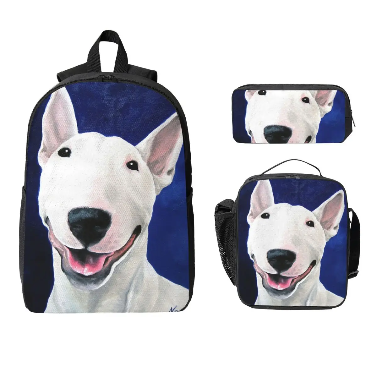 Bull Terrier Unconditional Backpack Student BookBag School Bag Laptop Shoulder Bags 3ps Insulated Lunch Bag Pencil Case
Bull Terrier Unconditional Backpack Student BookBag School Bag Laptop Shoulder Bags 3ps Insulated Lunch Bag Pencil Case