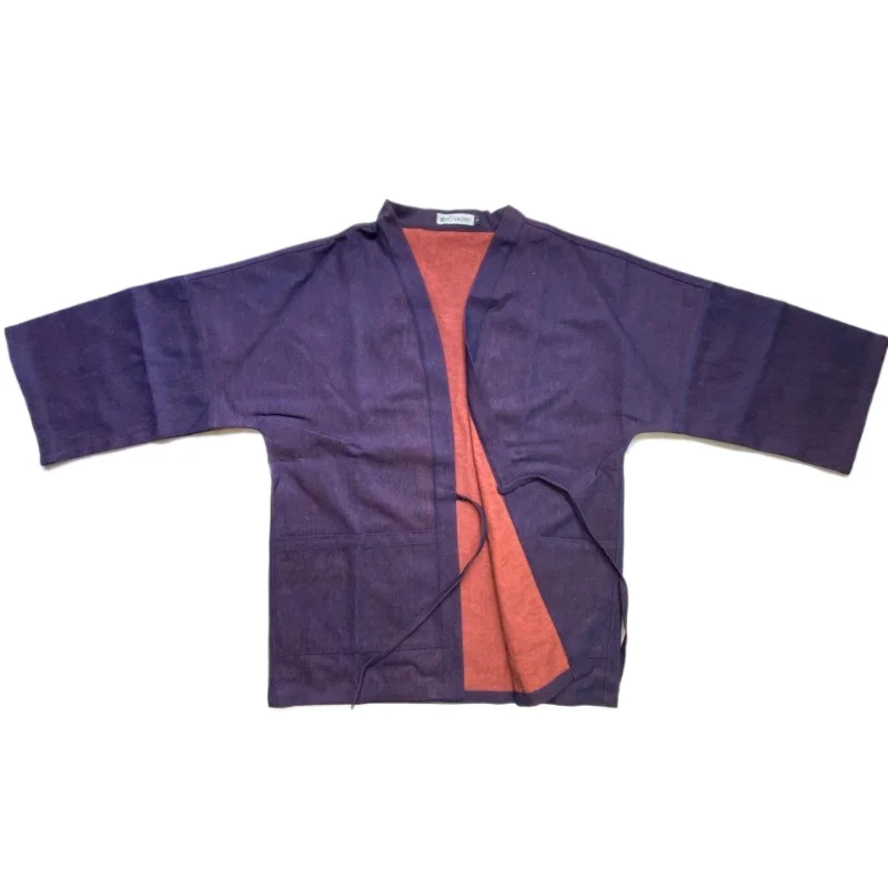 Men Japanese Noragi Jacket Double Sided Wear Vintage Denim Haori Kimono Coat Loose Casual Plus Size Yukata
Men Japanese Noragi Jacket Double Sided Wear Vintage Denim Haori Kimono Coat Loose Casual Plus Size Yukata