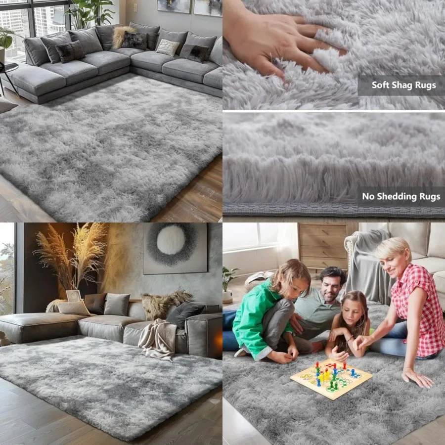 Shag Area Rugs for Bedroom Living Room, 8X10 Ultra Soft Fluffy Area Rugs for Dorm, Indoor Carpet Nursery Rugs for Girls Room Ho
Shag Area Rugs for Bedroom Living Room, 8X10 Ultra Soft Fluffy Area Rugs for Dorm, Indoor Carpet Nursery Rugs for Girls Room Ho