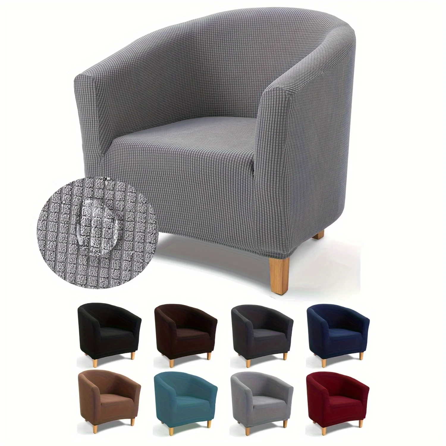 Fitted Armchair Slipcover - Waterproof Stretch Tub Chair Cover with Elastic Band - Soft Polyester and Spandex Throw - Pet Friend
Fitted Armchair Slipcover - Waterproof Stretch Tub Chair Cover with Elastic Band - Soft Polyester and Spandex Throw - Pet Friend
