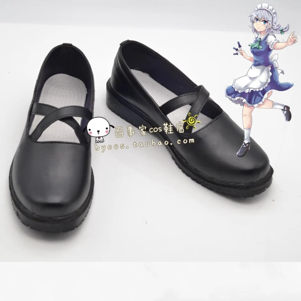 TouHou Project Sakuya Izayoi Cosplay Costume Shoes Black Handmade Faux Leather Shoes
TouHou Project Sakuya Izayoi Cosplay Costume Shoes Black Handmade Faux Leather Shoes