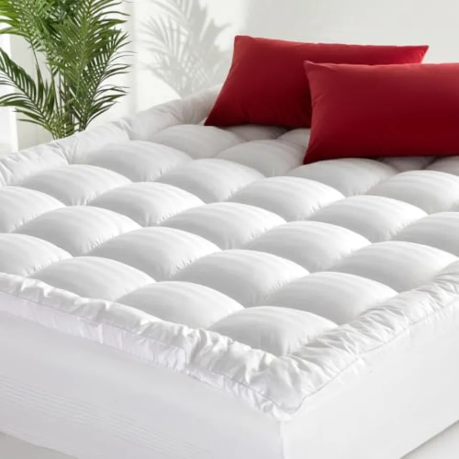 Mattress Topper, Premium 100% Cotton Top Soft Quilted Pillow Top Mattress Pad, Cooling Breathable Mattress Protector, 8-22" Dee
Mattress Topper, Premium 100% Cotton Top Soft Quilted Pillow Top Mattress Pad, Cooling Breathable Mattress Protector, 8-22" Dee