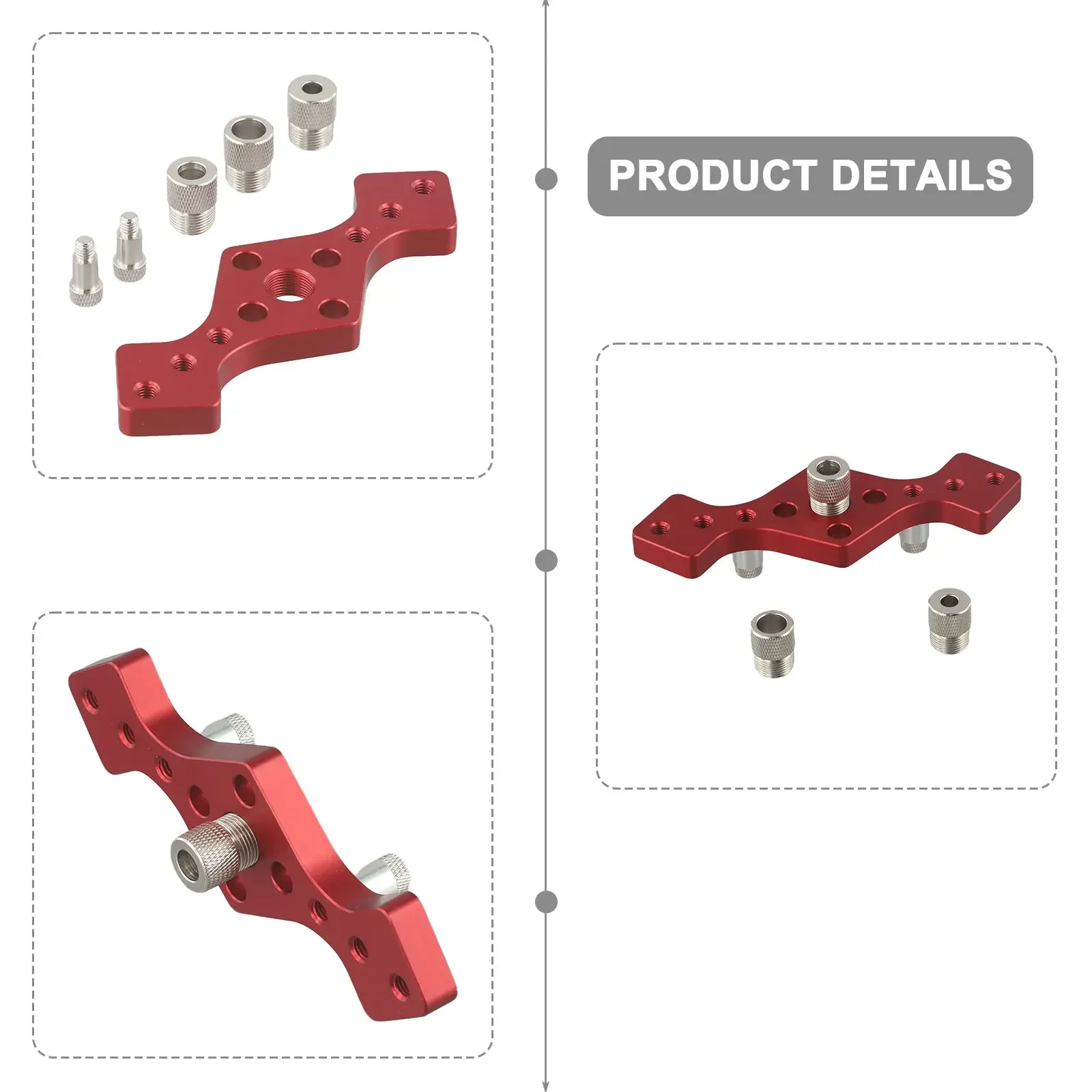 Doweling Drill Guide Drill Guide Kit Home Improvement Semi-automatic Drilling Needle Bearings Included For Woodworking
Doweling Drill Guide Drill Guide Kit Home Improvement Semi-automatic Drilling Needle Bearings Included For Woodworking