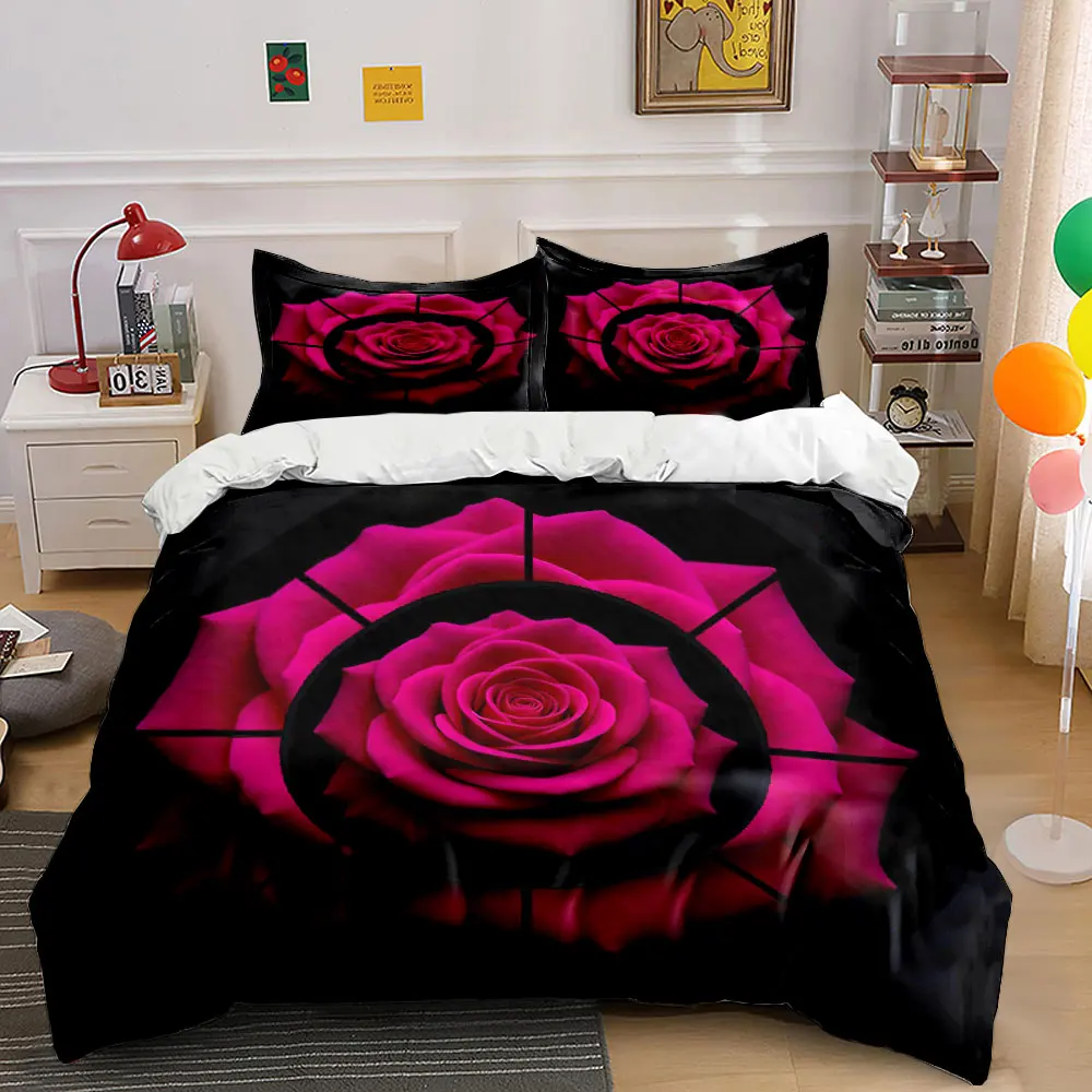 Romantic Rose Decoration Set Soft Comfortable Duvet Cover Bedding Set Included 1*Duvet Cover & 2*Pillowcases, gift
Romantic Rose Decoration Set Soft Comfortable Duvet Cover Bedding Set Included 1*Duvet Cover & 2*Pillowcases, gift
