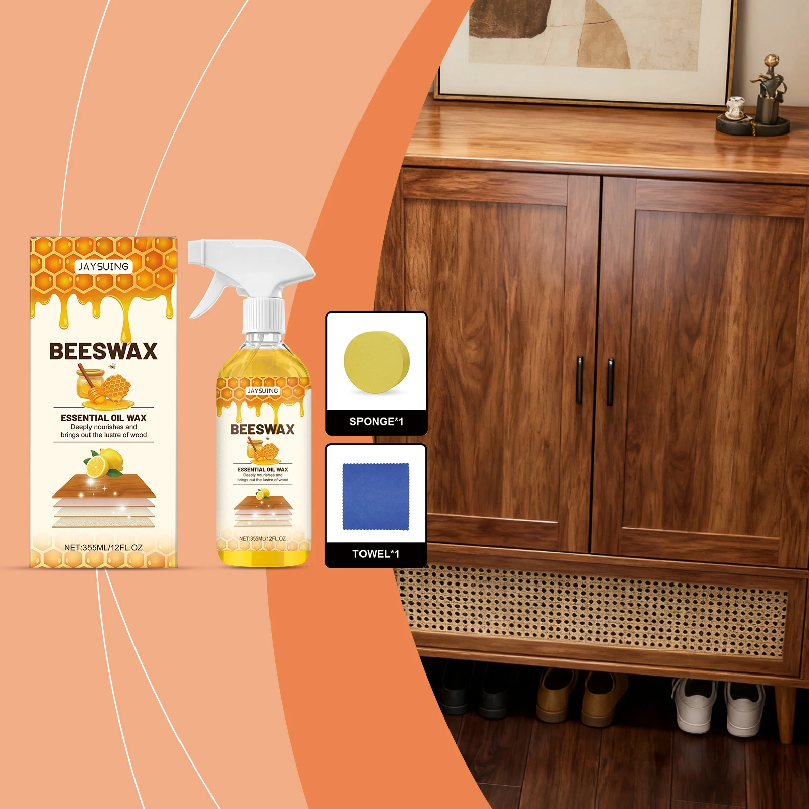 Wood Furniture Polishing Care Spray - Multi-Functional Cleaning Polishing for Leather Stainless Steel Refreshes Home Shine
Wood Furniture Polishing Care Spray - Multi-Functional Cleaning Polishing for Leather Stainless Steel Refreshes Home Shine