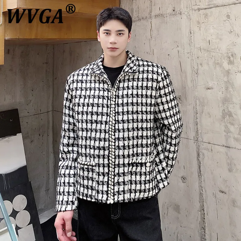 WVGA Spring Autumn New Man Tide High Street Plaid Turn-Down Collar Trendy Long Sleeve Jackets Niche Chic Casual Coats Ins W10542
WVGA Spring Autumn New Man Tide High Street Plaid Turn-Down Collar Trendy Long Sleeve Jackets Niche Chic Casual Coats Ins W10542