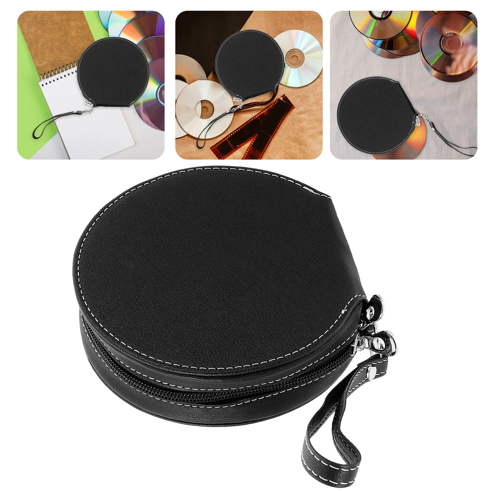 Car CD Package Holder 1pcs Black Large Capacity Thin Stylish Round Durable Portable Pouch DVD Storage Organizer Car Interior
Car CD Package Holder 1pcs Black Large Capacity Thin Stylish Round Durable Portable Pouch DVD Storage Organizer Car Interior