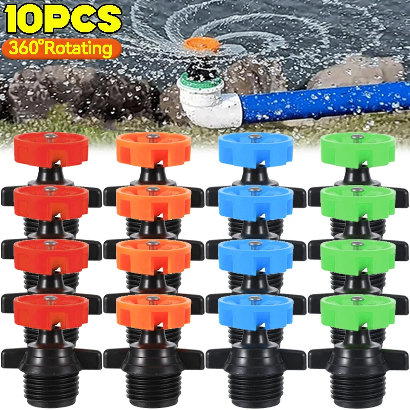 1/10PCS Thread Automatic Rotation Nozzle 360° Watering Nozzle Sprinklers Garden Park Lawn Flowers Vegetables Irrigation Tools
1/10PCS Thread Automatic Rotation Nozzle 360° Watering Nozzle Sprinklers Garden Park Lawn Flowers Vegetables Irrigation Tools