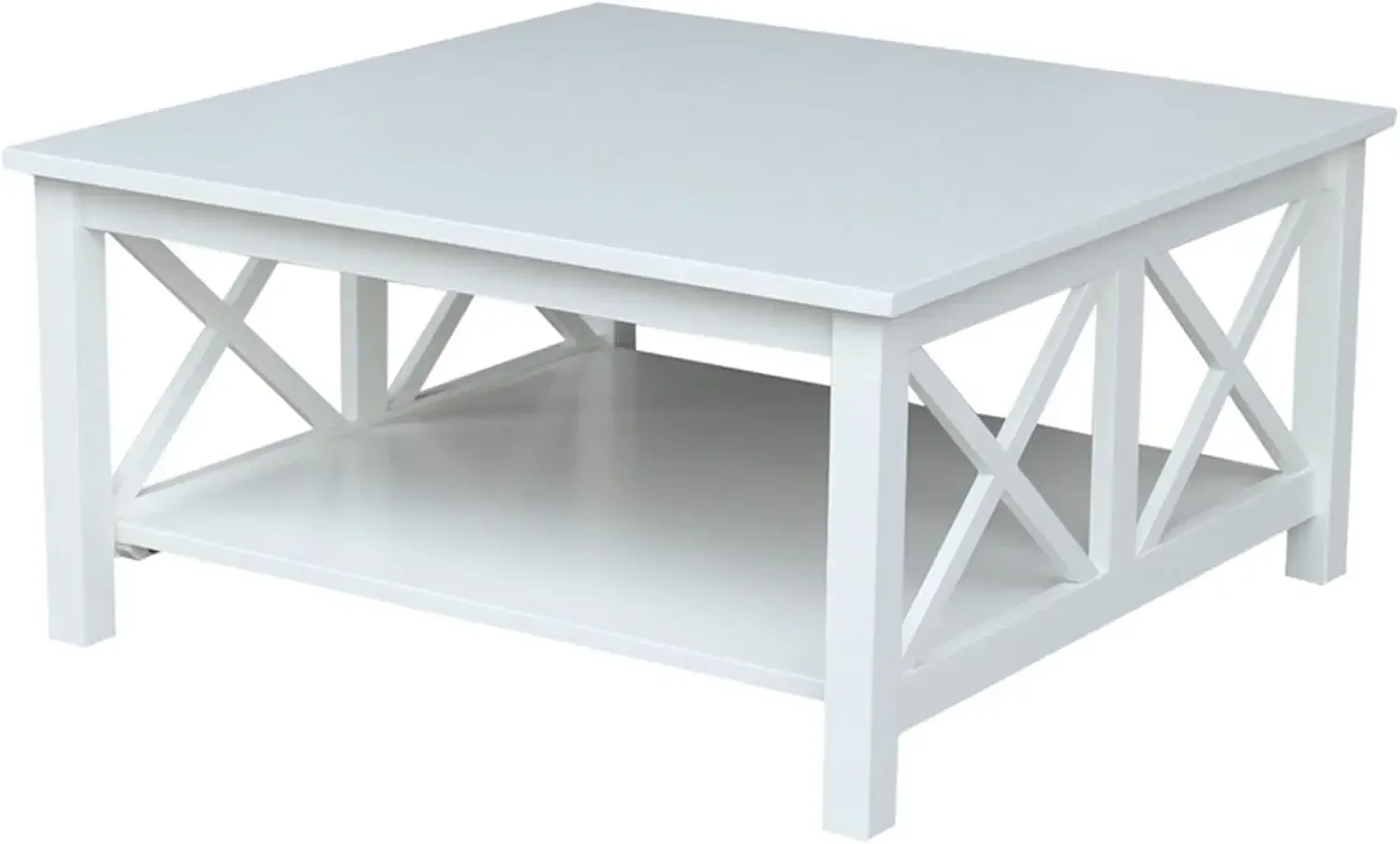 Solid Wood Hampton Square Coffee Table, White
Solid Wood Hampton Square Coffee Table, White