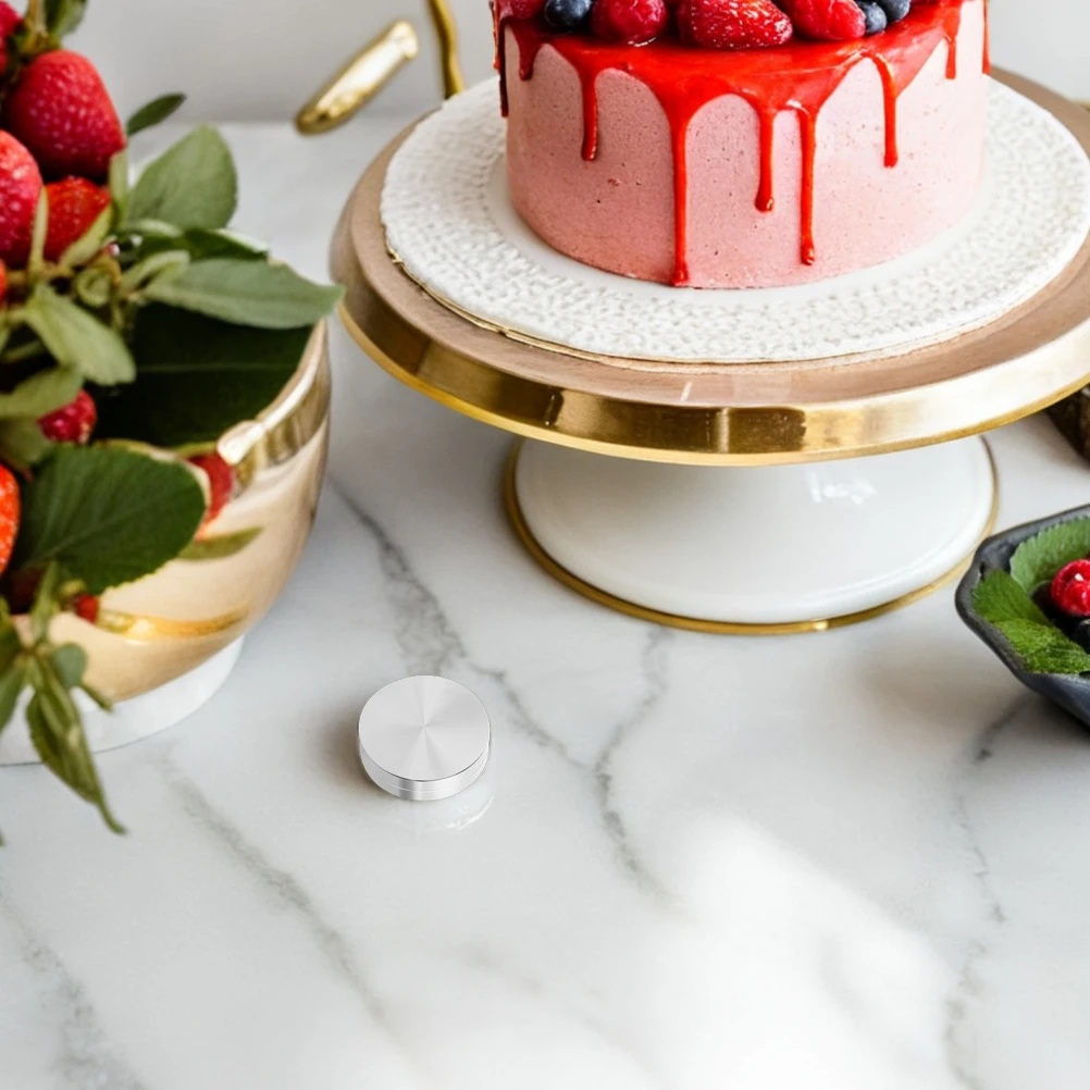 2Pcs Cake Baking Turntable Stand Silver Aluminum Alloy Bearing Double Layer Rotating Decorative Base Glass Table
2Pcs Cake Baking Turntable Stand Silver Aluminum Alloy Bearing Double Layer Rotating Decorative Base Glass Table