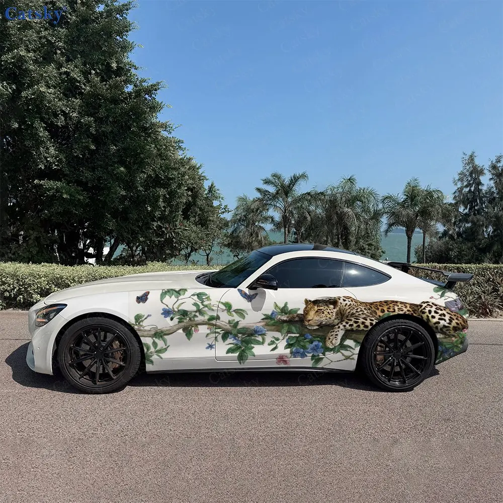 2pcs Leopard Blossom Spirit Realm, Durable, Fade-resistant, Enhance Vehicle Aesthetics With Bold Artistic Design Car Vinyl Wraps
2pcs Leopard Blossom Spirit Realm, Durable, Fade-resistant, Enhance Vehicle Aesthetics With Bold Artistic Design Car Vinyl Wraps