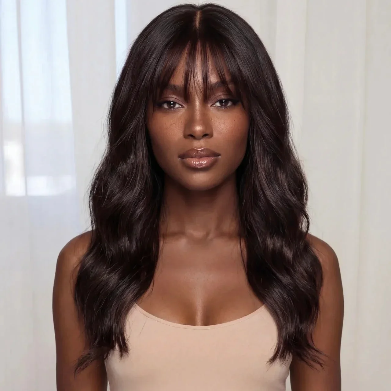 Women's Fringe Raw Human Hair 5x5 HD Lace ClosureWig Natural Black Loose Wave Full Lace Wigs with Bangs NO Glue 13x6 360 Froonta
Women's Fringe Raw Human Hair 5x5 HD Lace ClosureWig Natural Black Loose Wave Full Lace Wigs with Bangs NO Glue 13x6 360 Froonta