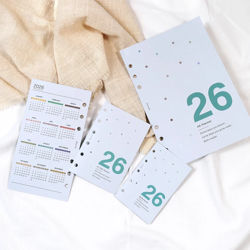 Fromthenon 6 Holes A5 A6 A7 M5 Loose-leaf Notebook Planner Journal 2026 Calendar Card Accessories Office Stationery Supplies
Fromthenon 6 Holes A5 A6 A7 M5 Loose-leaf Notebook Planner Journal 2026 Calendar Card Accessories Office Stationery Supplies