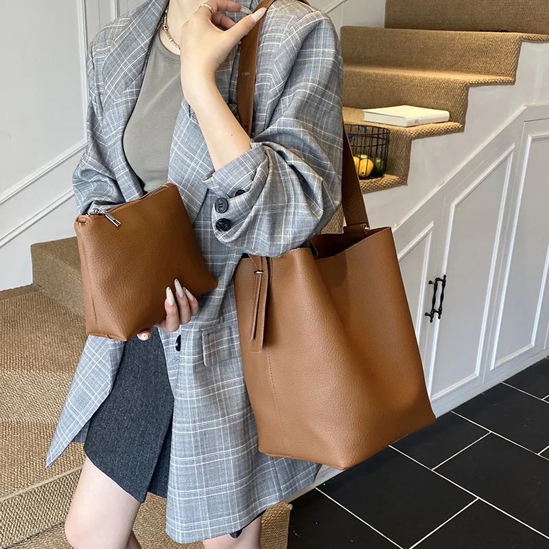 Vintage Casual 2 Set Bucket Tote Bag For Women Solid Color Pu Leather Crossbody Chest Bag Female Designer Handbag Underarm Bag
Vintage Casual 2 Set Bucket Tote Bag For Women Solid Color Pu Leather Crossbody Chest Bag Female Designer Handbag Underarm Bag
