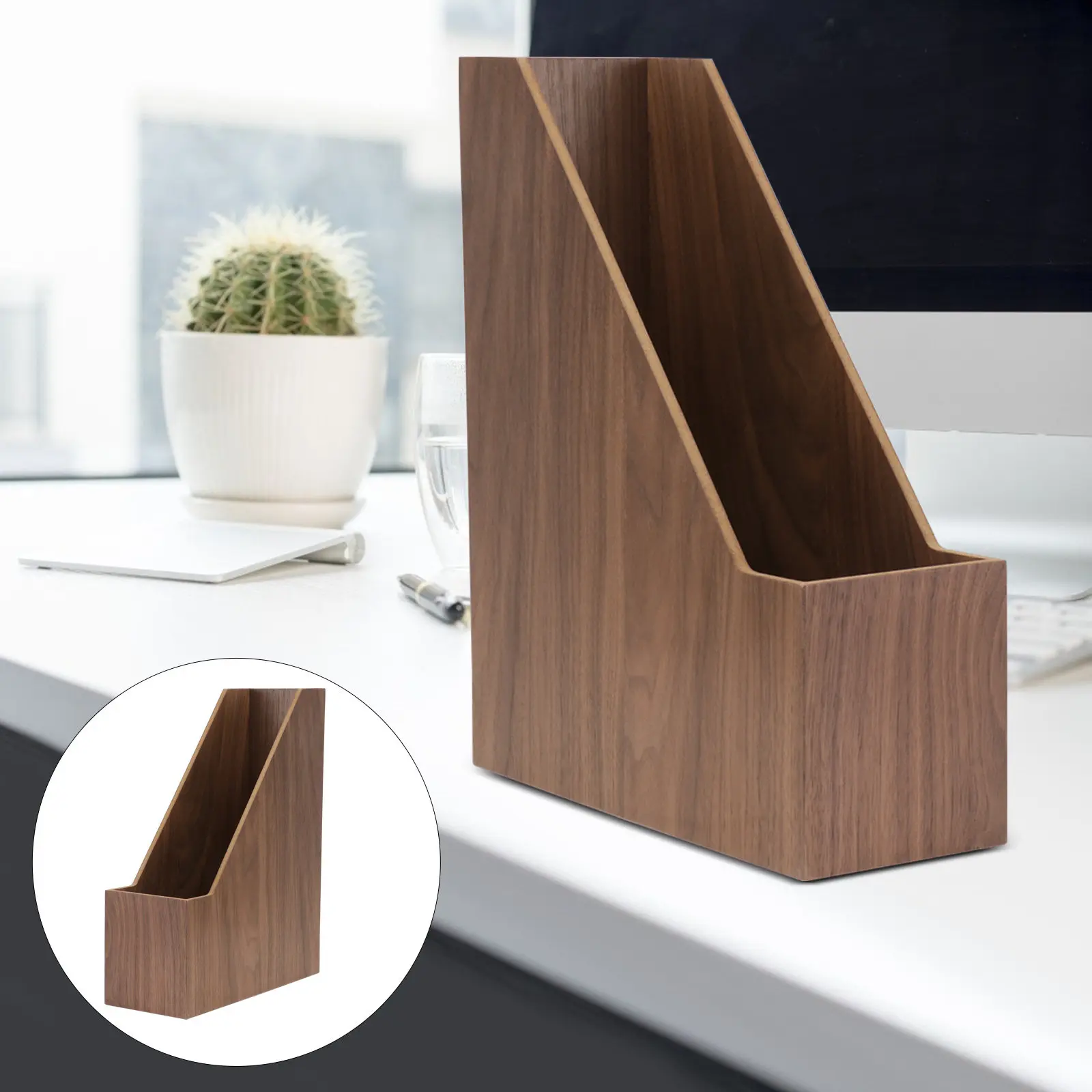 1Pcs Premium Walnut Wooden Book Container Stylish Book Stand for Files Magazines Modern Desk Decor Gift for Friends
1Pcs Premium Walnut Wooden Book Container Stylish Book Stand for Files Magazines Modern Desk Decor Gift for Friends