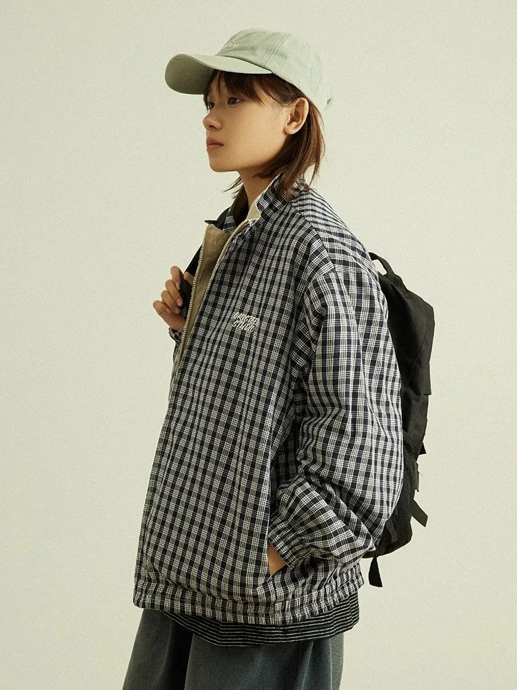 Japanese Style Retro Double-Sided Wear Plaid Stand Collar Jacket Loose Casual Unisex Multi-Pocket Outerwear
Japanese Style Retro Double-Sided Wear Plaid Stand Collar Jacket Loose Casual Unisex Multi-Pocket Outerwear