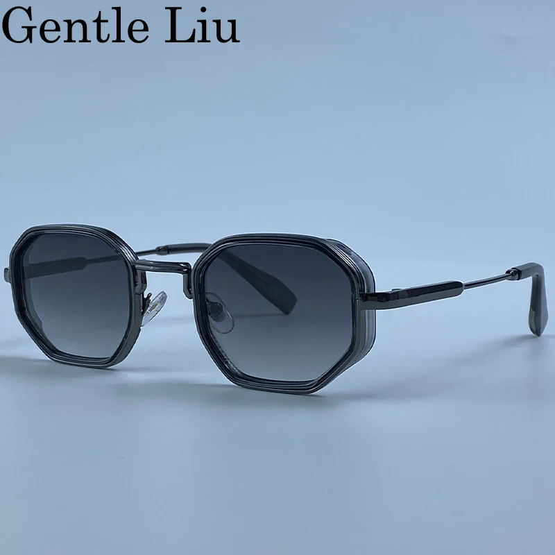 Steampunk Square Polygon Sunglasses Men 2026 Luxury Designer Vintage Geometric Metal Frame Gradient Shades Photochromic Eyewear
Steampunk Square Polygon Sunglasses Men 2026 Luxury Designer Vintage Geometric Metal Frame Gradient Shades Photochromic Eyewear